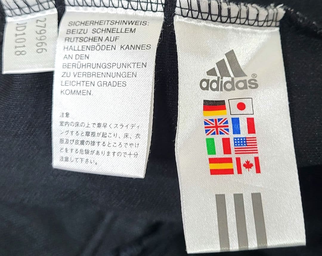 希少 00's y2k adidas O トラックジャージ 上下セットアップ 黒