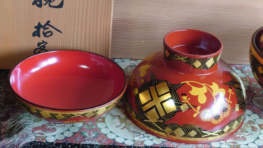 時代蒔絵煮物椀十客