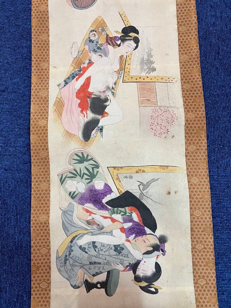 1466  骨董　古美術　春画　巻物　希少　時代物