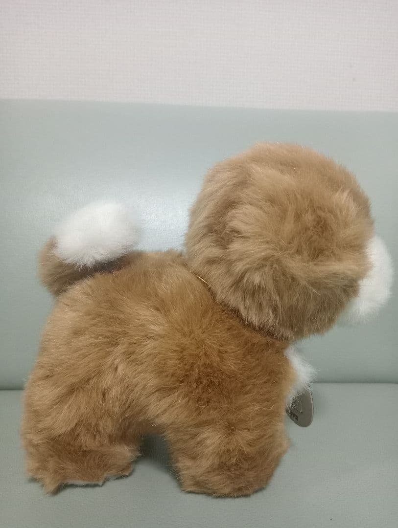 美品 ファースト社 ぬいぐるみ 日本犬 ブチ
