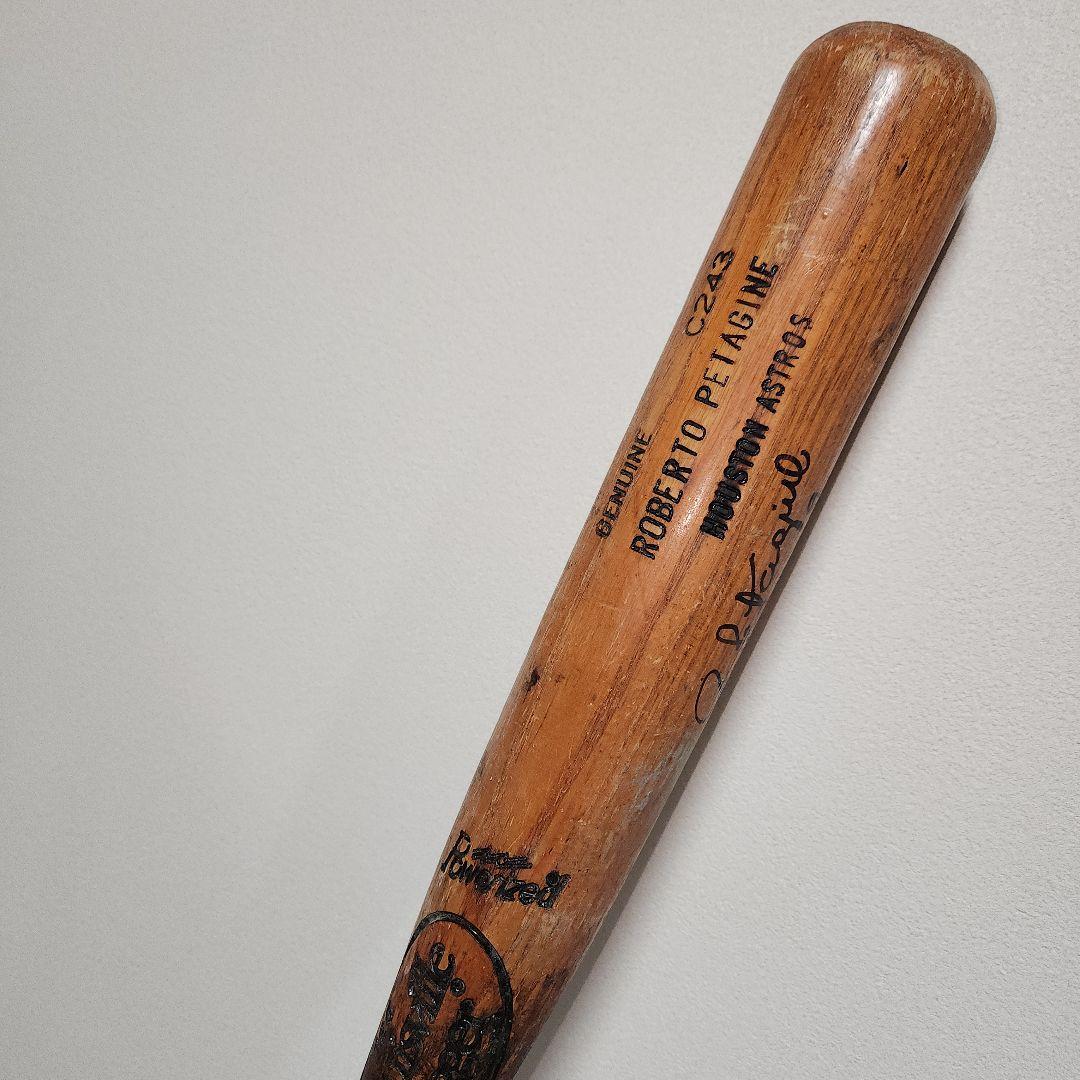 ロベルト ペタジーニ　HOUSTON ASTROS時代のサイン入りバット