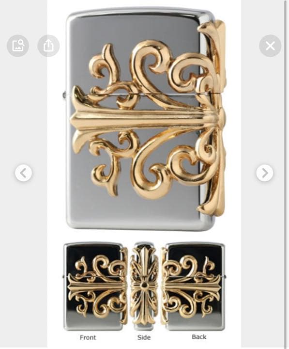 ZIPPO REGサイドビッグクロスピンクG 250-BCPG