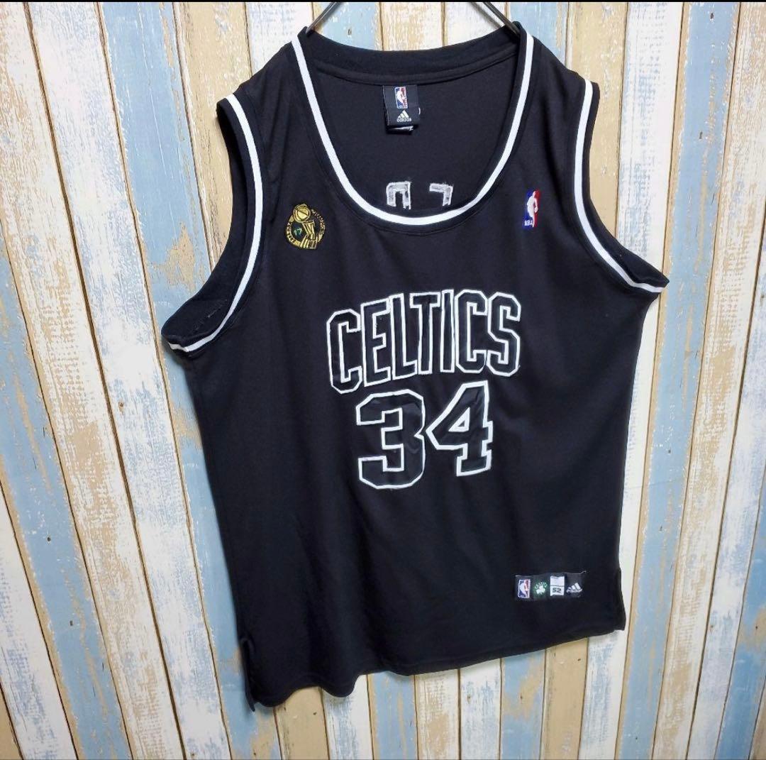 【アディダス】【NBAセルティックス】タンクトップ　08年優勝記念00s　総刺繍