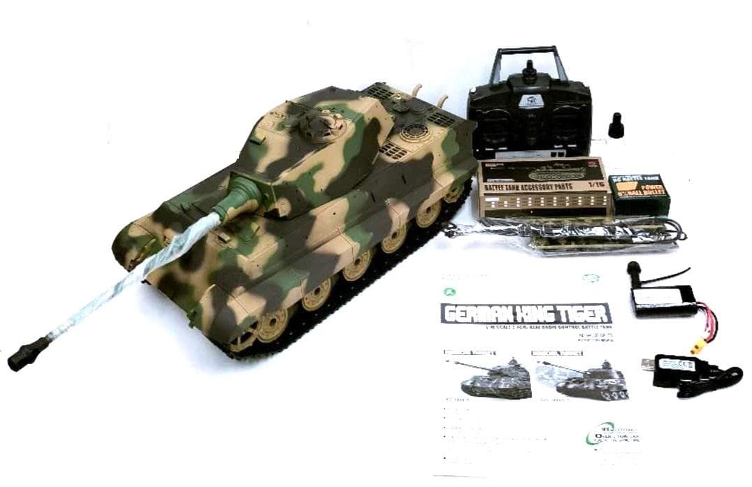 1/16サイズ戦車ラジコン　ドイツキングタイガー　ヘンロン3888A-1