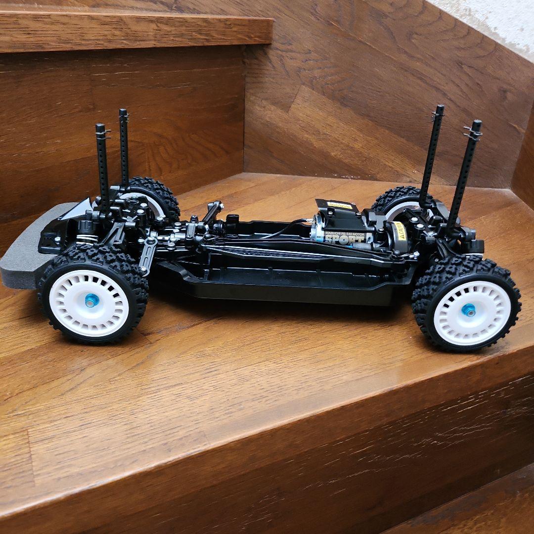 タミヤ　 T T - 0 2 シャーシ　　 組立て完成品 ラリー仕様