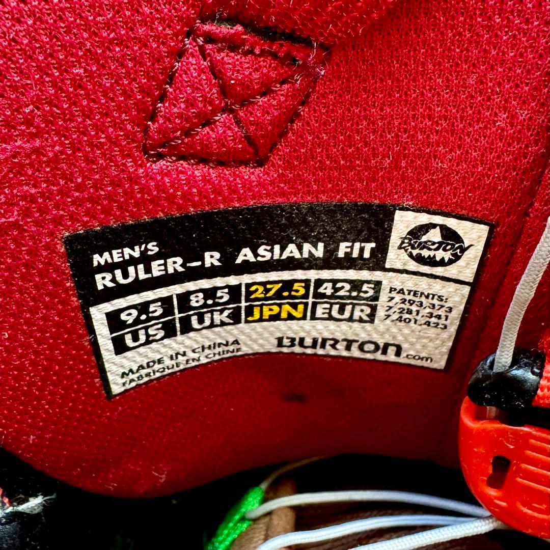 【美品】BURTON RULER-R ASIAN FIT 27.5 スノボブーツ