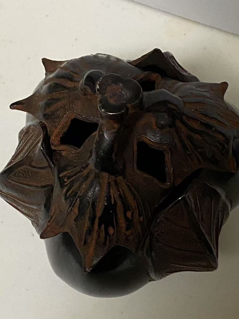 高岡銅器 香炉 三ナス香炉 時代物