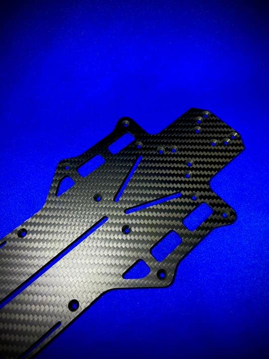 YOKOMO ヨコモ YD-2RX用シャーシ　特注綾織2.5㎜　蕨山Carbon