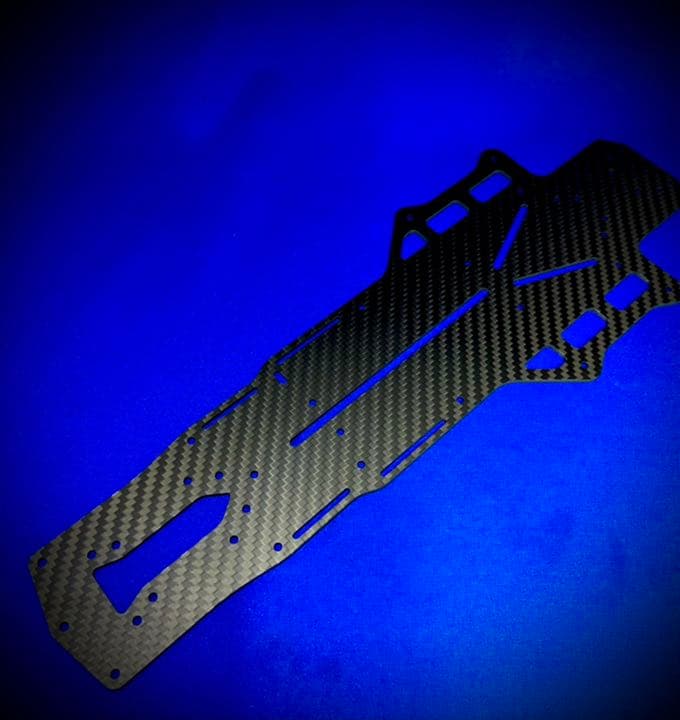 YOKOMO ヨコモ YD-2RX用シャーシ　特注綾織2.5㎜　蕨山Carbon