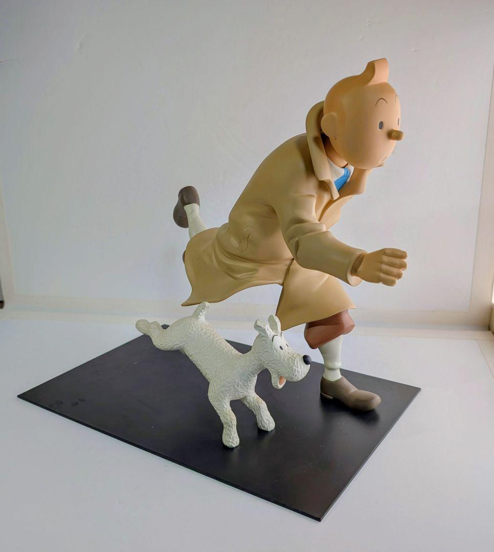 〈タンタンの冒険TINTIN&Yレジンフィギュアモデル（大）フランス製〉