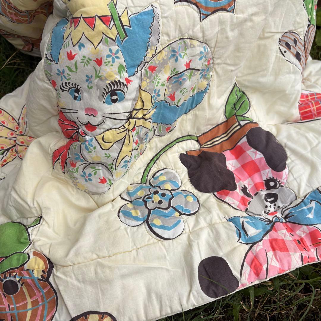 専用【1960s USA vintage】ベビーキルト ブランケット