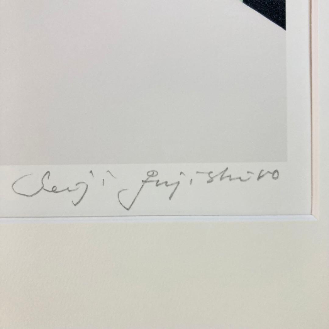 【真作保証】藤城清治「天使の少女」レフグラフファイン 直筆サイン 版画 額装
