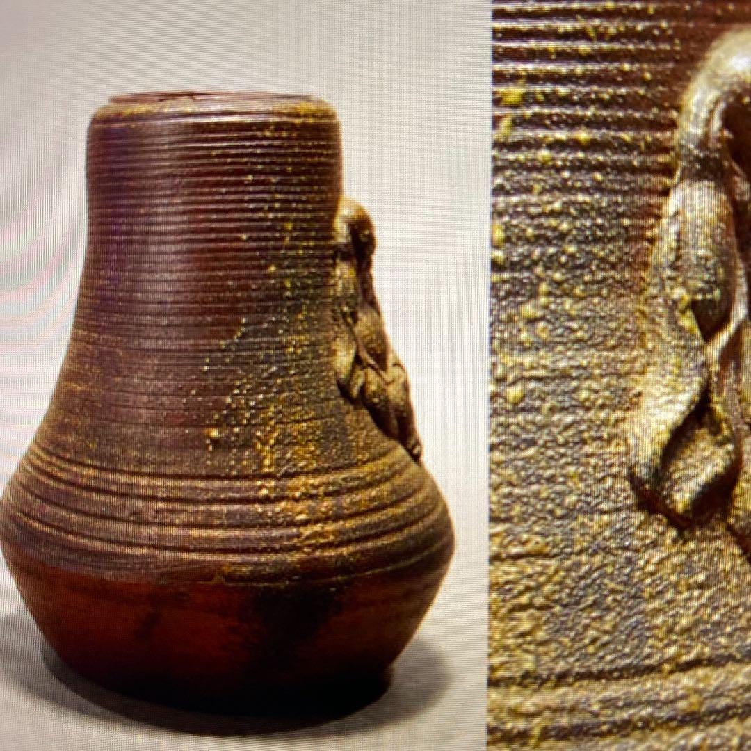 江戸期　古備前布袋花入茶道具時代骨董品整理品