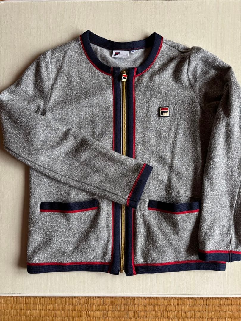 FILA テニスジャケットグレー Mサイズ