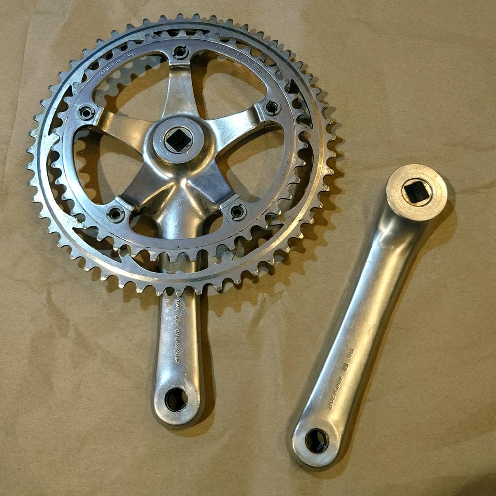 再再値下げ カンパニョーロcレコ期アテナ クランクセット170mm 52/42T