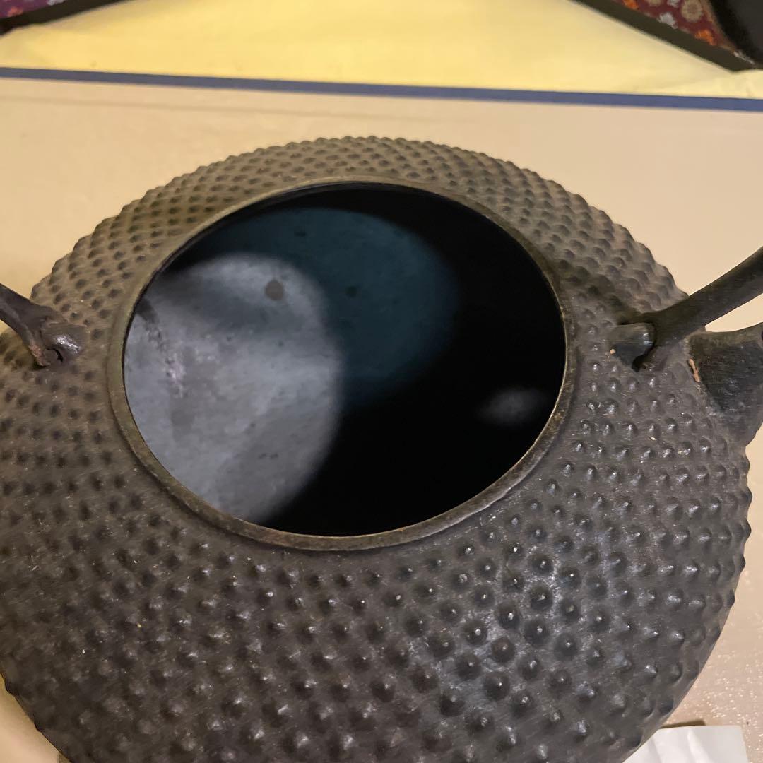 未使用品　南部照光堂　南部鉄瓶　南部鉄器　鉄瓶