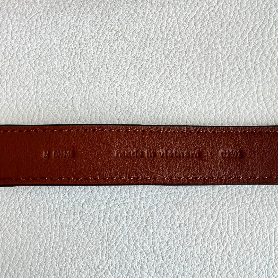 【未使用品】COACH 骨型チャーム付きレザー首輪 シグネチャー