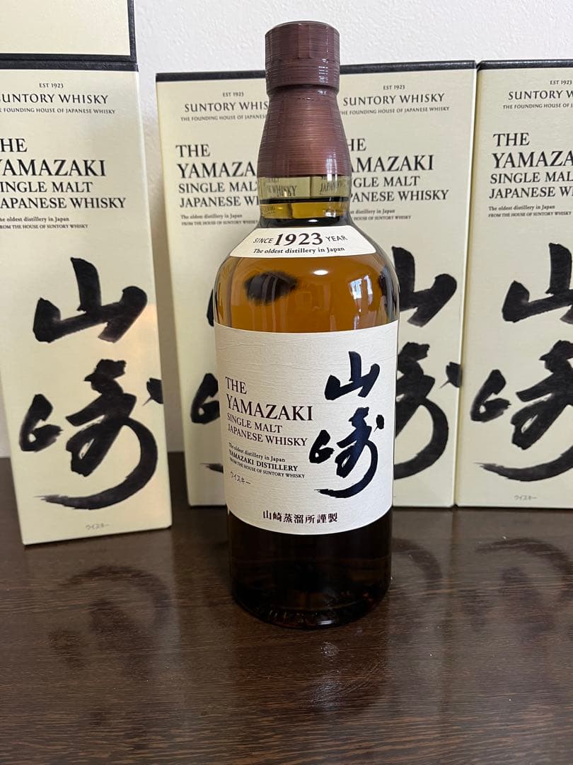 サントリー 山崎 シングルモルト ウイスキー 43度 700ml 4本