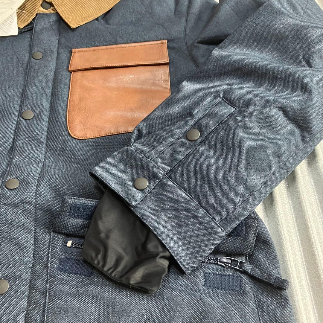 未使用　AA HARD　WEAR　スノボウェア　上着　メンズ　M　紺　デニム
