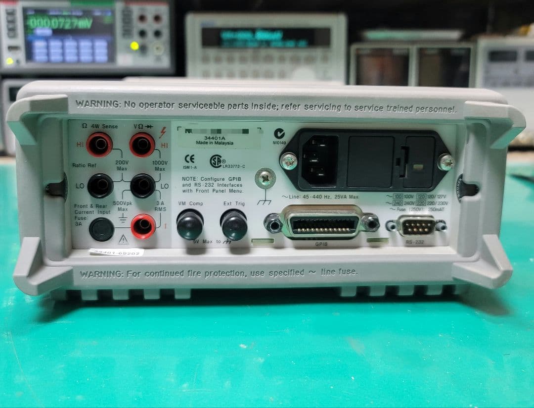 Agilent 34401A 6.5桁 デジタルマルチメーター測定良好