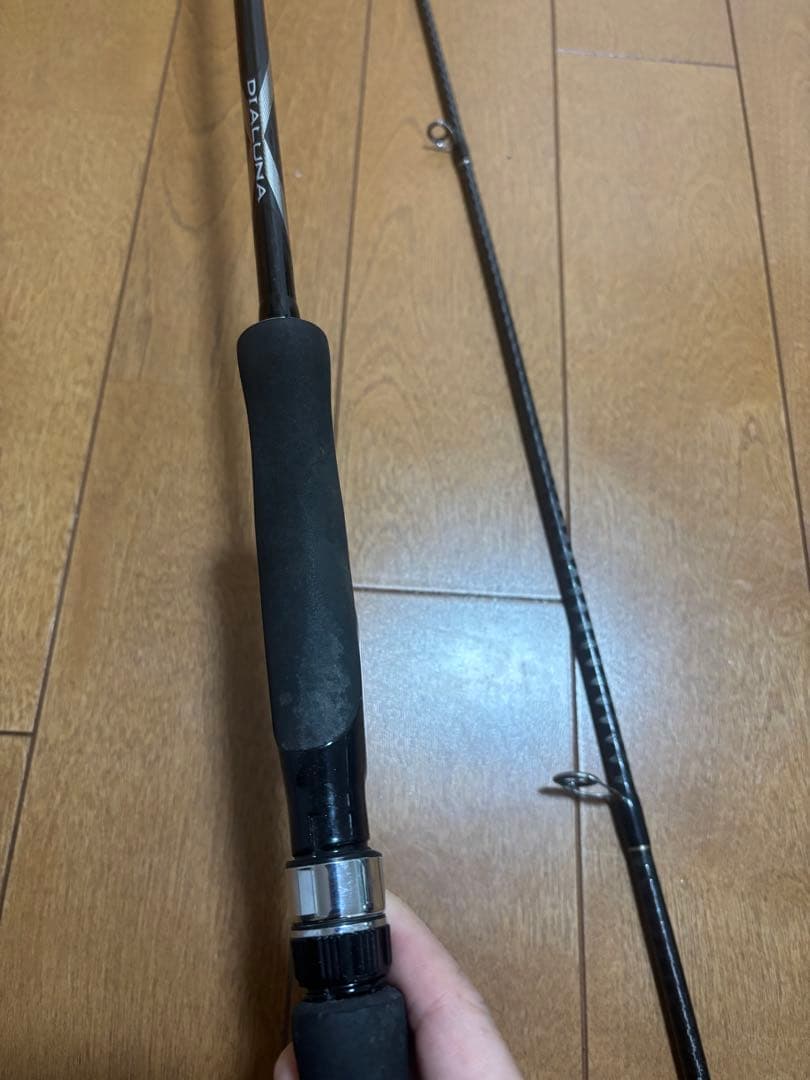 シマノ ディアルーナ S806ML シーバスロッド　穂先の補修歴あり