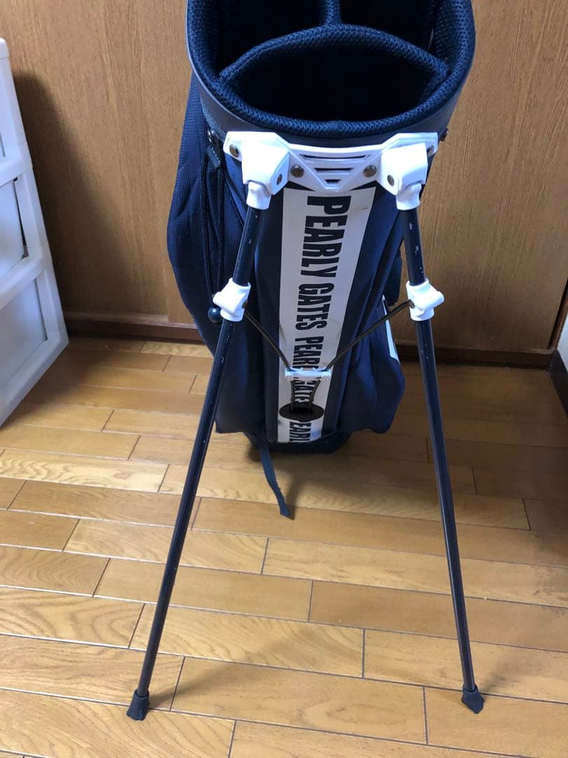 パーリーゲイツ　キャディバッグ　ネイビー　紺　スタンド式　軽量