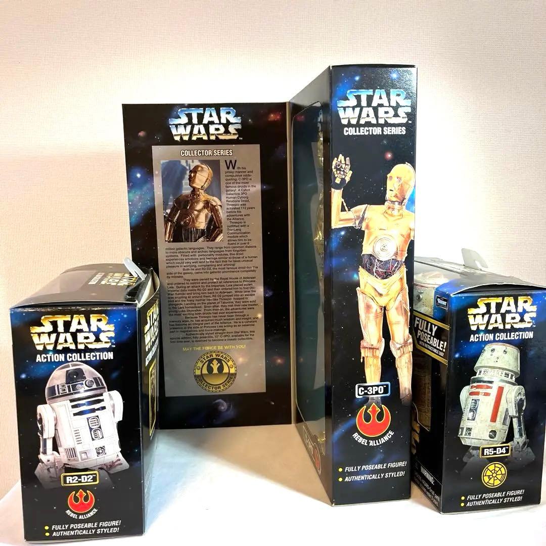 ま*ー様 【未使用】R2-D2 C3-PO R5-D4 フィギュア3体セット