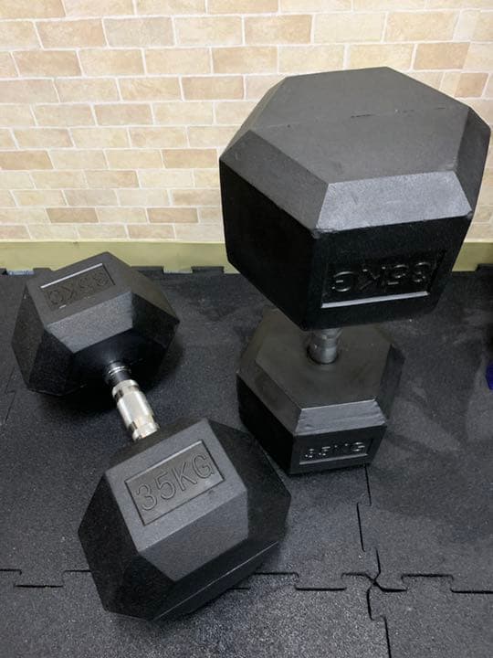 ラバーヘックス  ダンベル　12.5kg 15kg  17.5kg  各２個