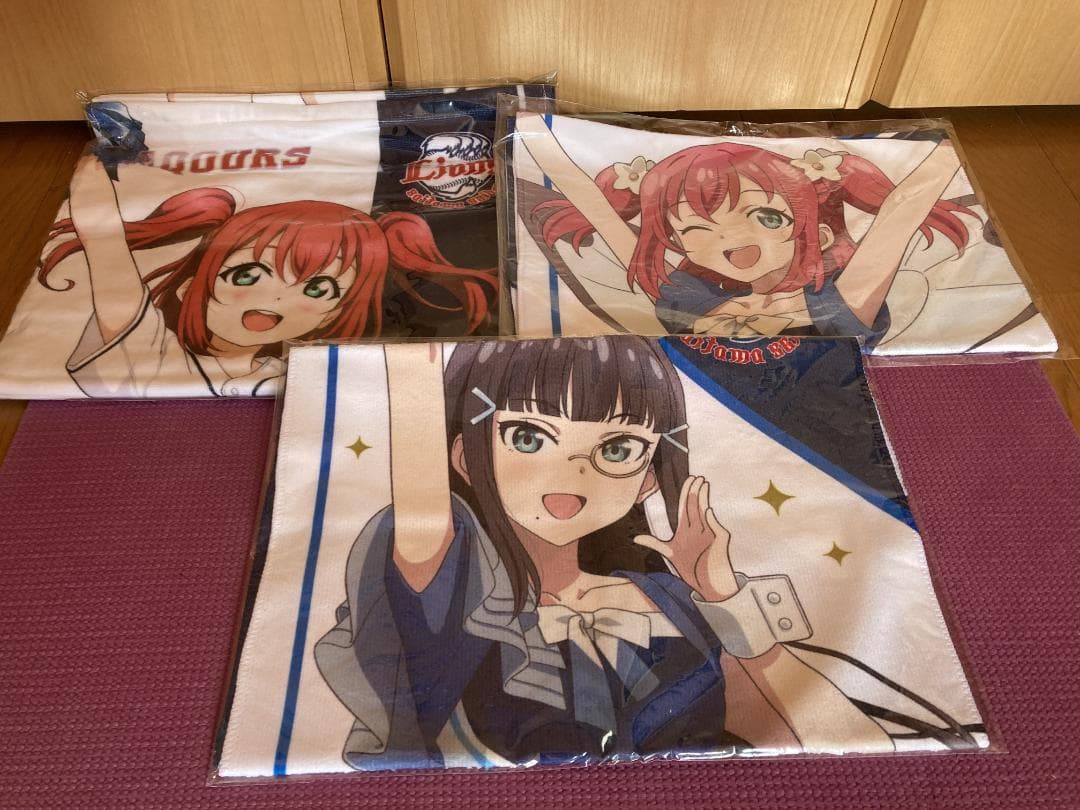 ラブライブ!サンシャイン!! 黒澤ダイヤ、ルビィ x西武ライオンズ 応援タオル等