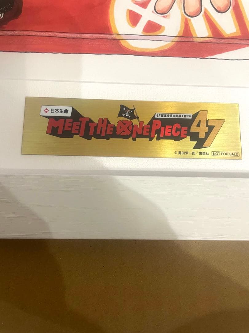 ワンピース　ONE PIECE 額装高精細複製原画　日本生命　当選　再出品