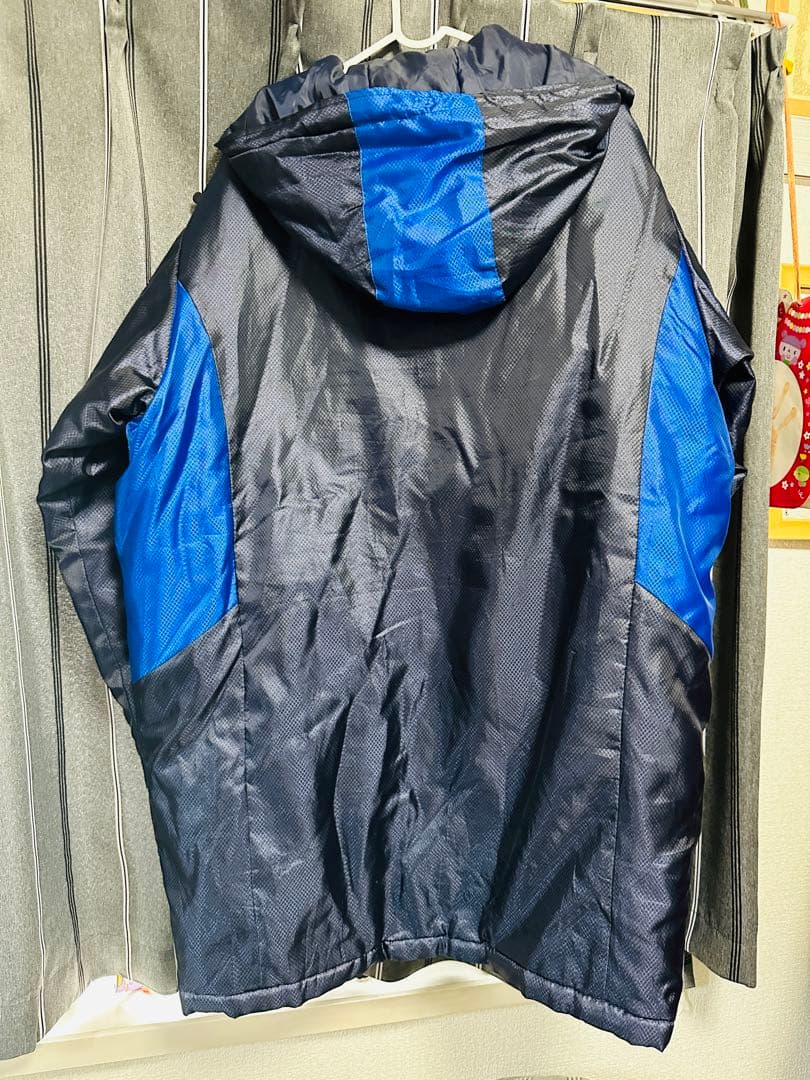 Mizuno ベンチコート 黒/青 ポリエステル