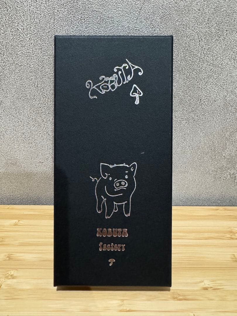 こぶた工房　極上 花梨瘤 赤青　木軸ボールペン