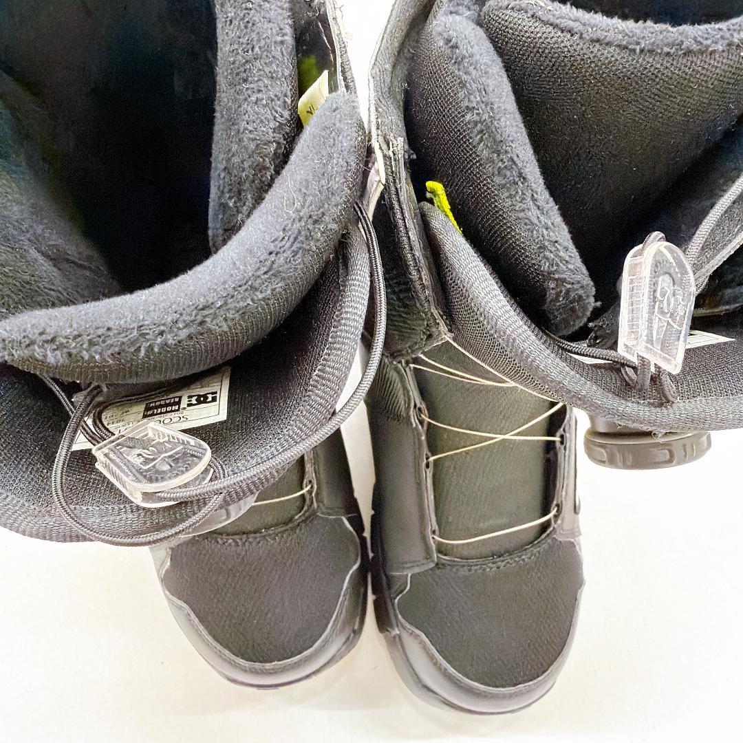 【良品】DC スノーボードブーツ BOA ブラック　25.5cm　メンズ