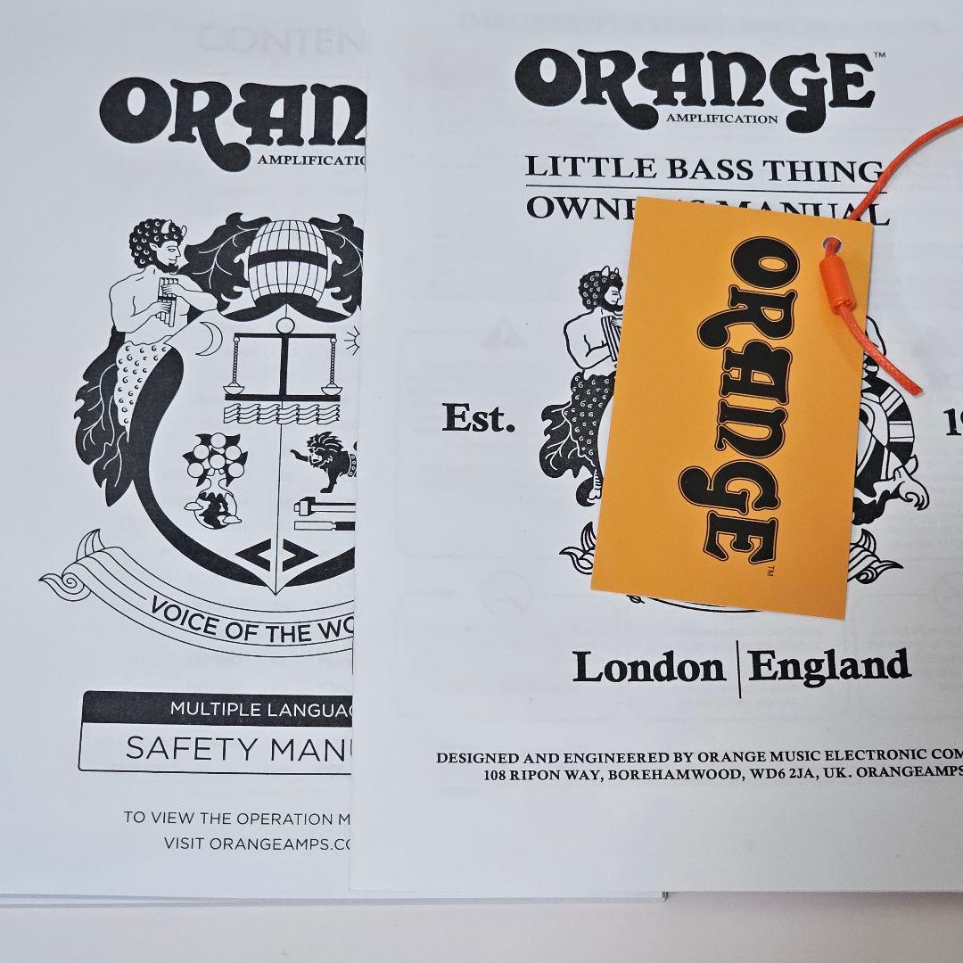 orange little bass thing ベースアンプヘッド