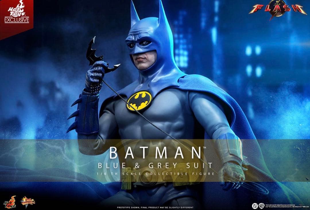 『ザ・フラッシュ』1/6スケールフィギュア　バットマン（ブルー＆グレースーツ）