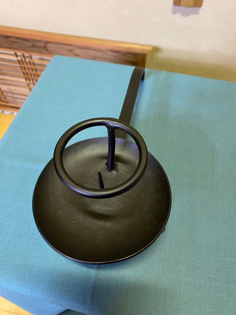 茶道具/ 夜咄道具 手燭 懐石 蝋燭立て 一対