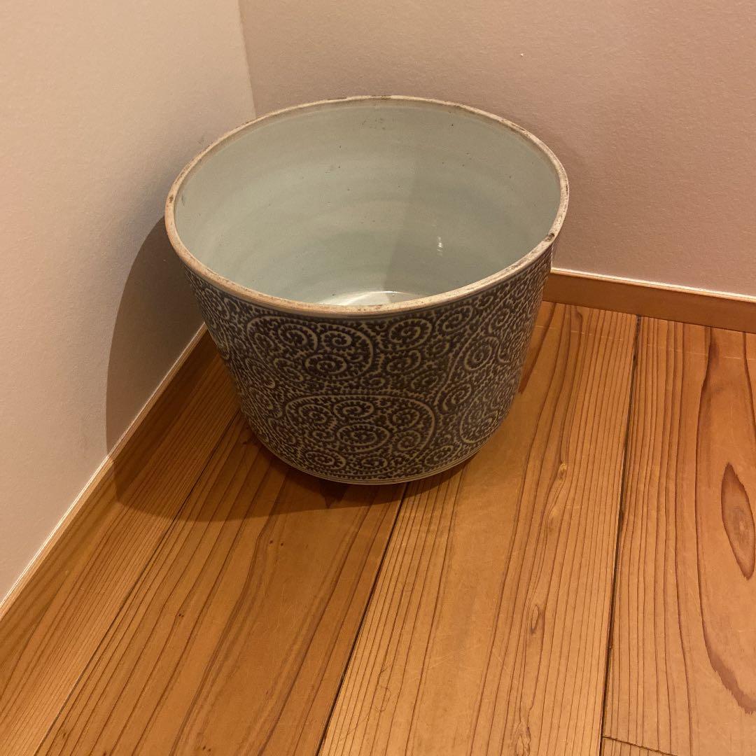 江戸時代古伊万里焼　唐草模様