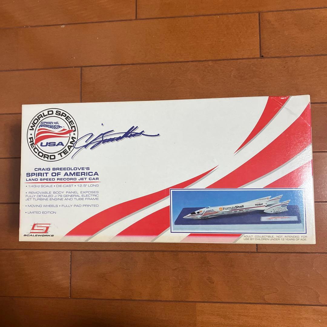 ミニカー SPRIT OF AMERICA LAND SPEED JET CAR 1/43