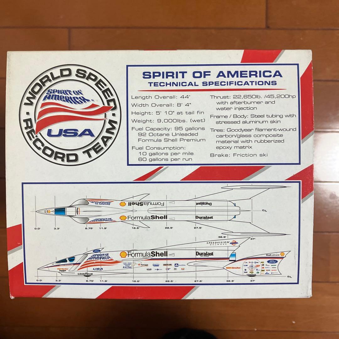 ミニカー SPRIT OF AMERICA LAND SPEED JET CAR 1/43