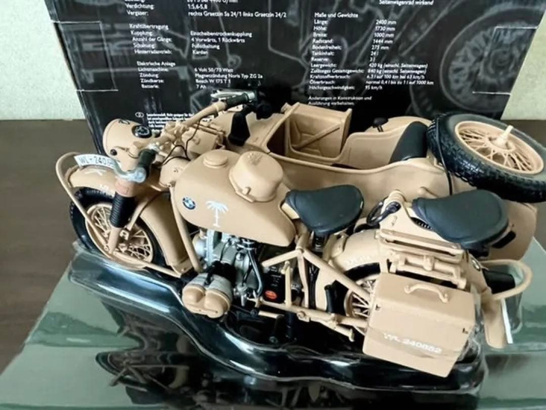 価格変更 1/10 シュコー  R75 サイドカー ドイツアフリカ軍団仕様