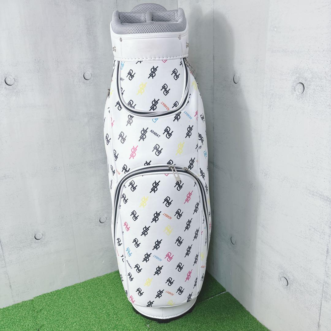 美品　adabat　アダバット　モノグラム柄　キャディバッグ メンズ　レディース