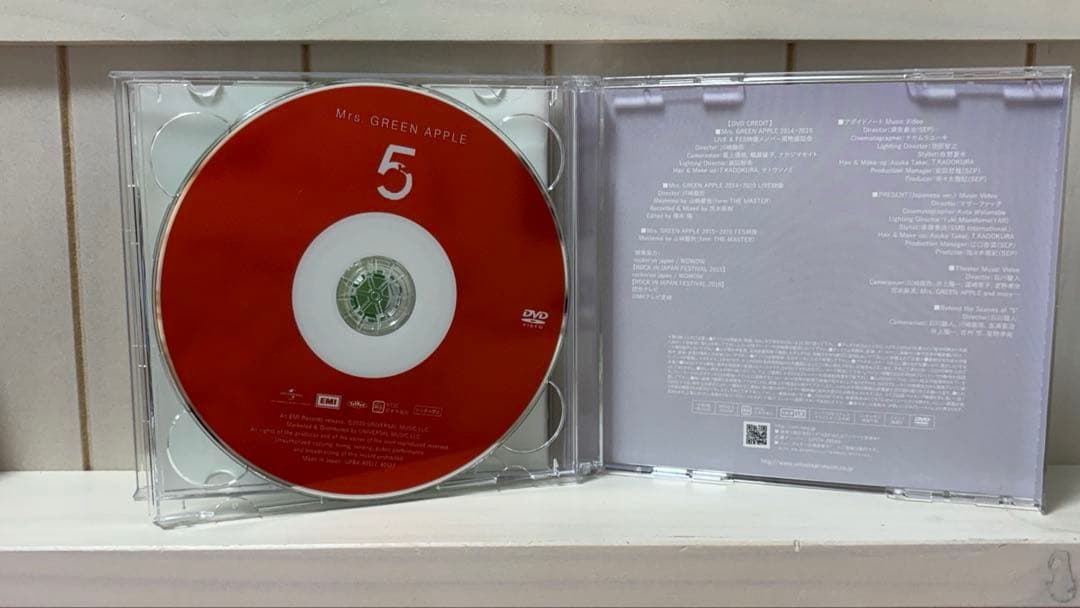 初回限定版　Mrs. GREEN APPLE 「5 」CD＋DVD2枚組