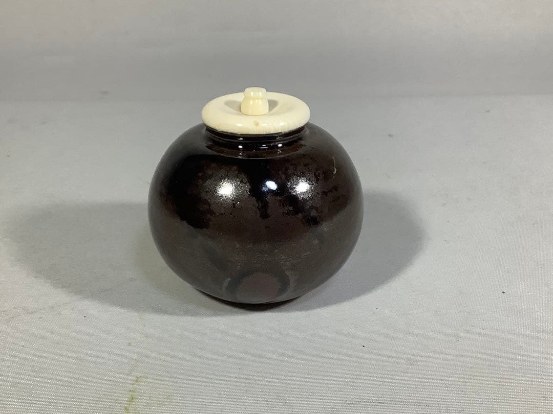 大名物　模　北野茄子　茶入　笹田有祥　茶道具　送料無料
