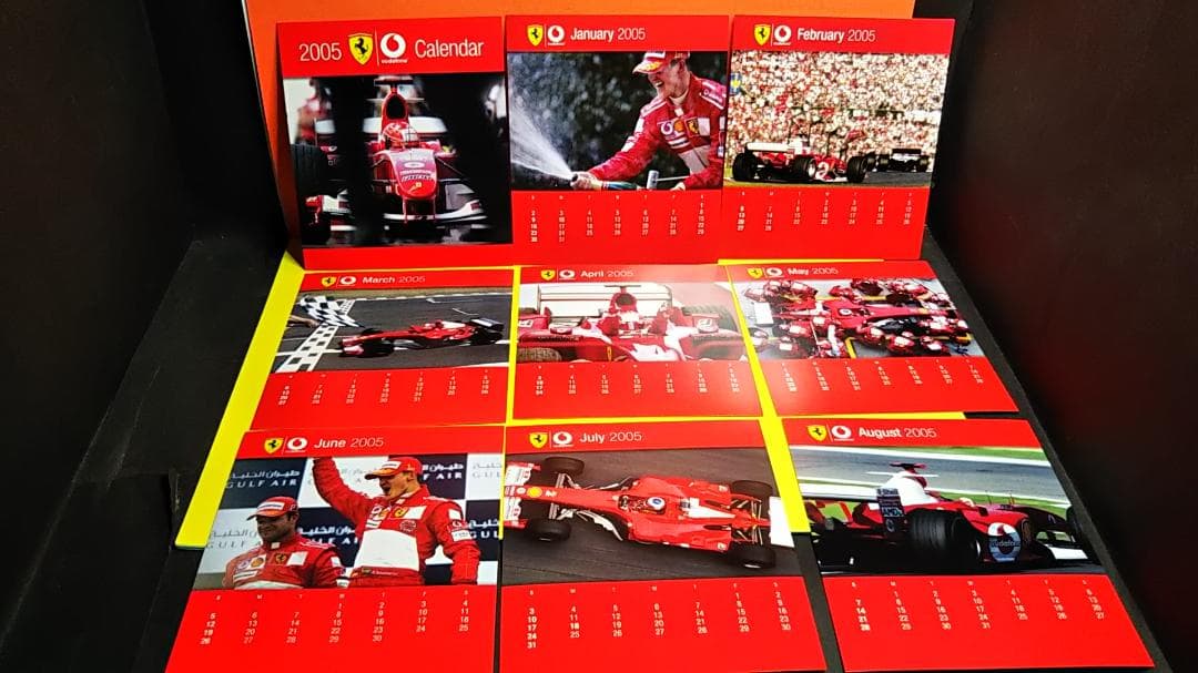 vodafone 2005 ミハイルシューマッハ　フェラーリカレンダー　非売品