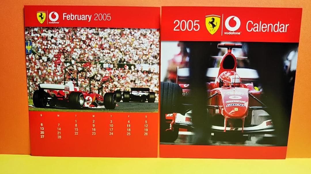 vodafone 2005 ミハイルシューマッハ　フェラーリカレンダー　非売品