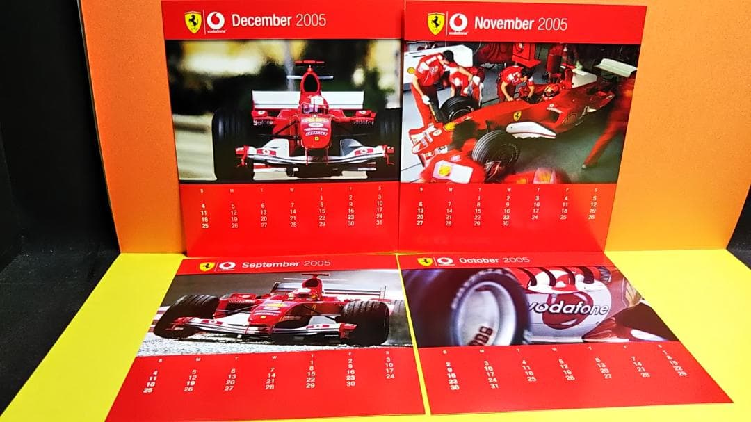vodafone 2005 ミハイルシューマッハ　フェラーリカレンダー　非売品