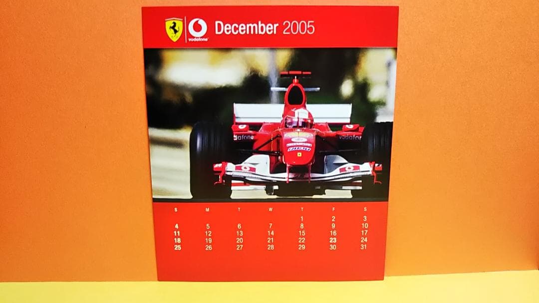 vodafone 2005 ミハイルシューマッハ　フェラーリカレンダー　非売品