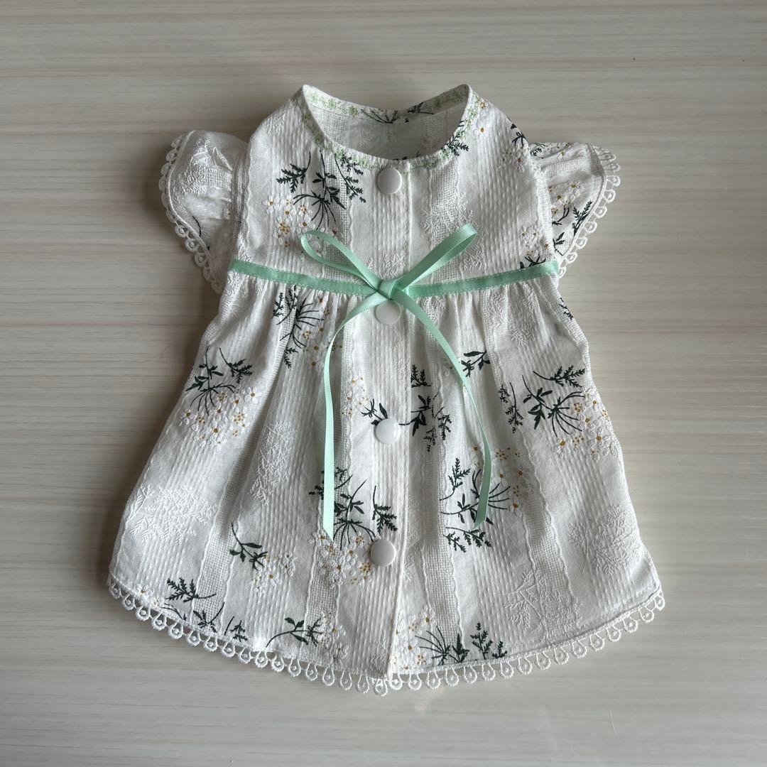 No.444•448•470 犬服ハンドメイド　バックオープンワンピース3着