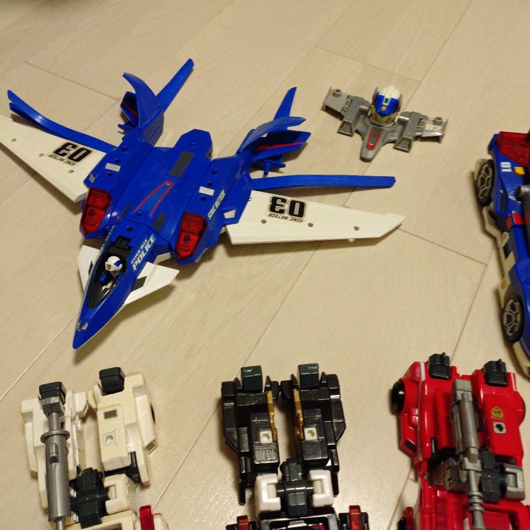 ハイパーシリーズ　セット　青い戦闘機と車両のミニカーセット