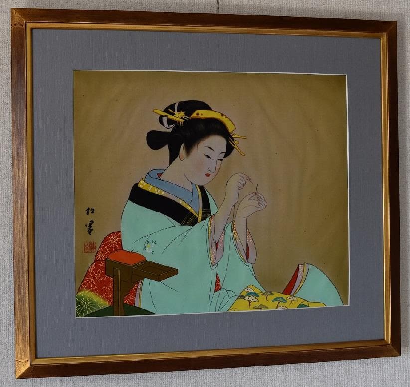 文化勲章受章作家　上村　松園　肉筆作品